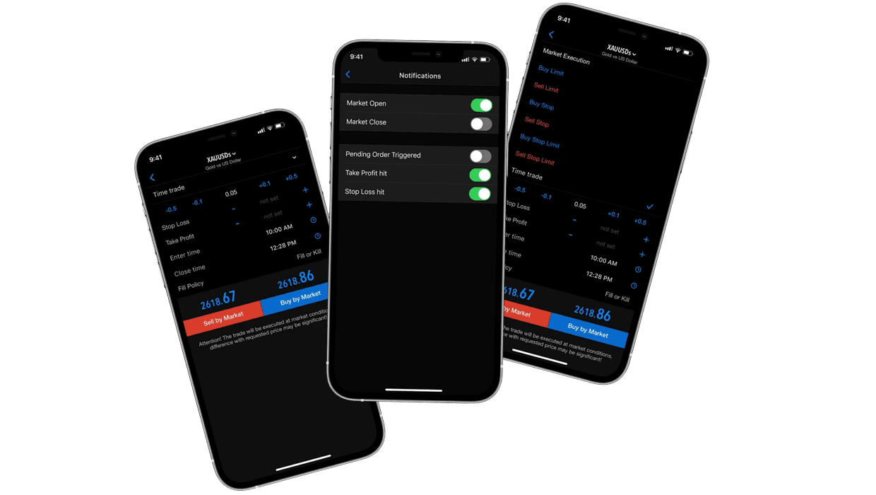 MetaTrader 5 platform on desktop and mobile